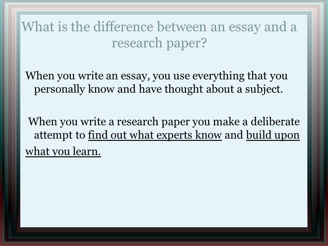 What Are Different Types of Research Papers?